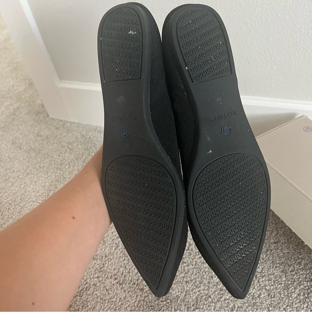 Rothy’s Solid Black The Point Pointed Toe Flats - image 4